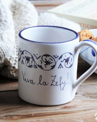 Tazza Mug Personalizzabile con Frase a Scelta Dipinta a Mano