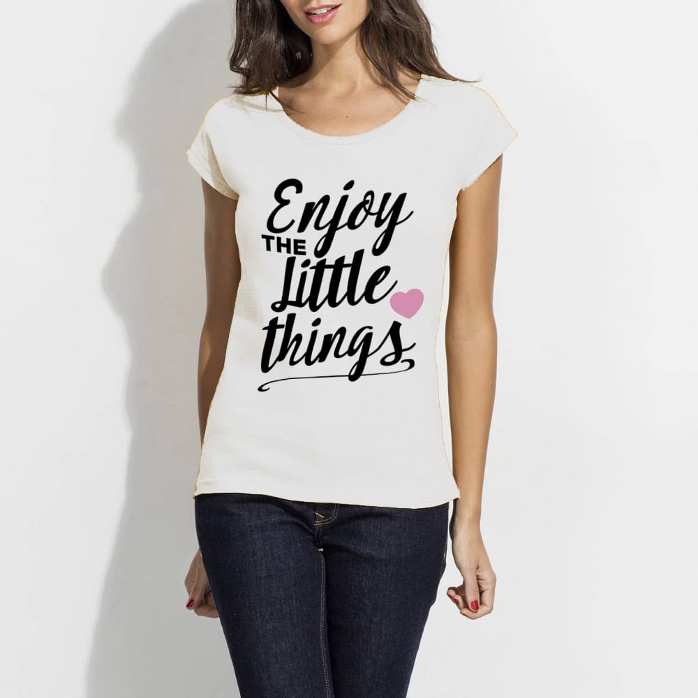 T-Shirt Personalizzata "Enjoy The Little Things" - immagine 3