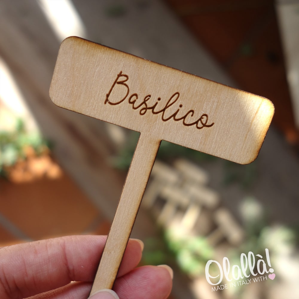 Etichetta da Pianta in Legno Personalizzabile - immagine 4