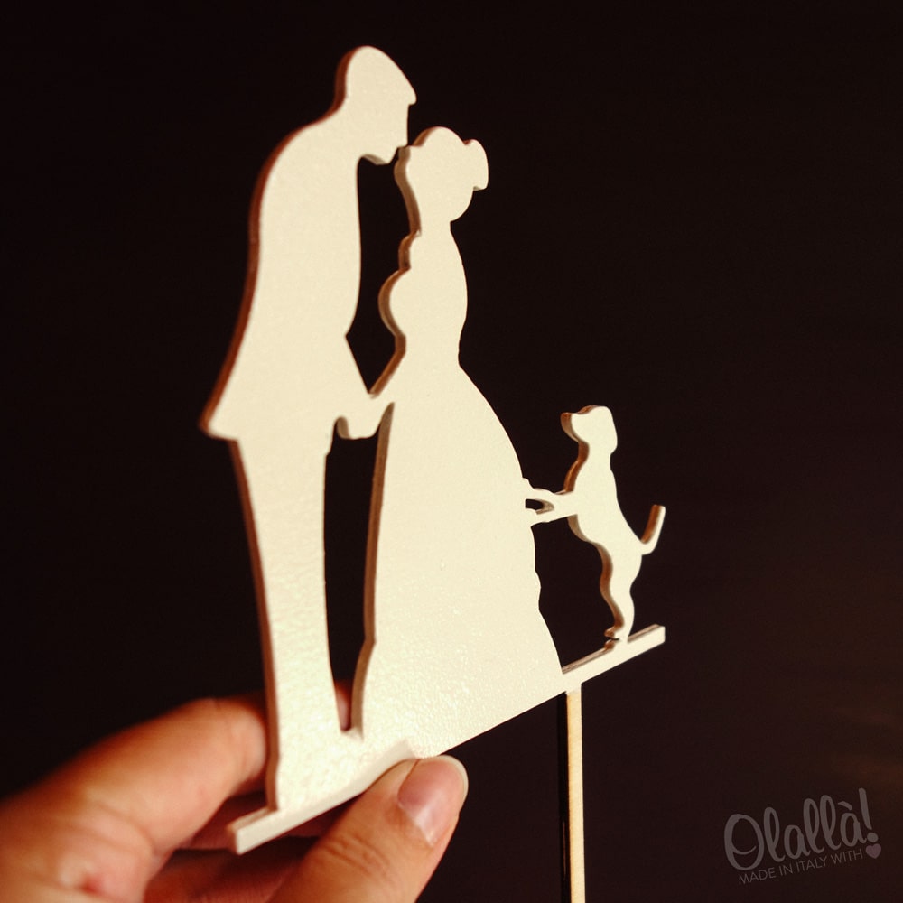 cake-topper-sposini-cane-avorio-dipinto