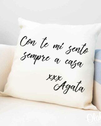 Cuscino Personalizzato con Dedica