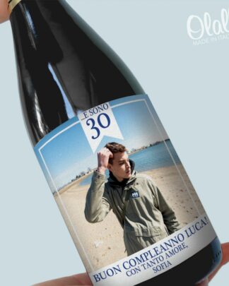 Bottiglia Personalizzata con Foto - Idea Regalo per 30° Compleanno