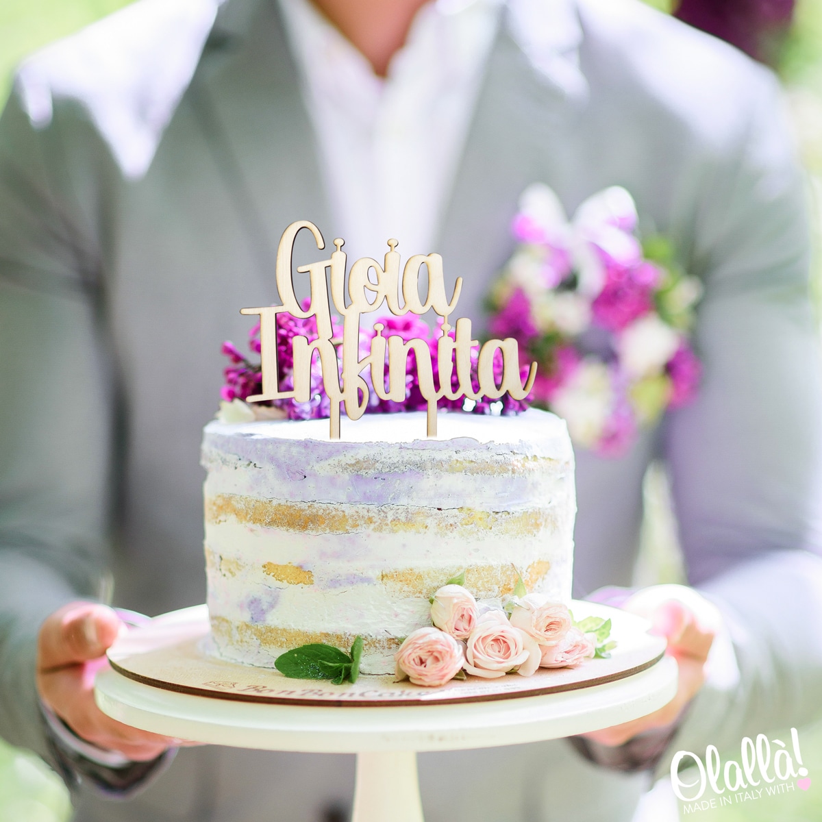 Cake Topper "Gioia Infinita" - immagine 2