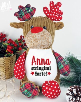 Peluche Renna di Natale Stringimi