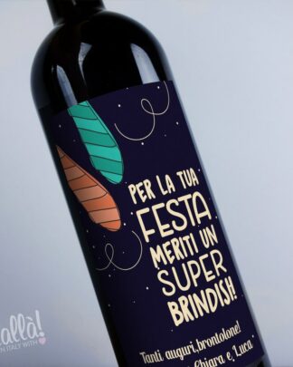 Bottiglia Personalizzata con Cravatte - Idea Regalo Festa del Papà