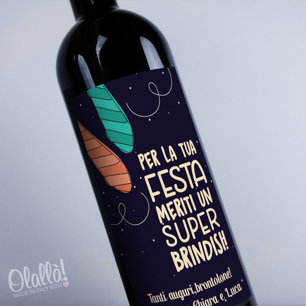 Bottiglia Personalizzata con Cravatte - Idea Regalo Festa del Papà