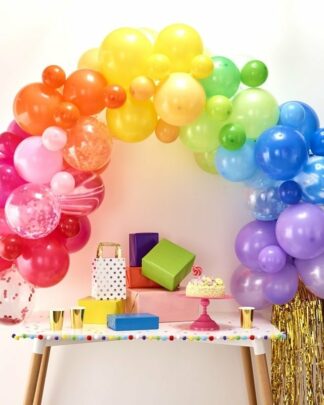 Arco di Palloncini Colorati Arcobaleno Decorazioni Compleanno