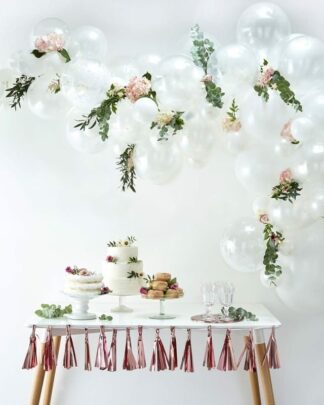 Ghirlanda di Palloncini Bianchi Per Matrimonio