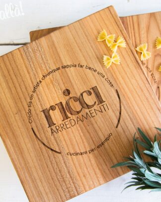 Tagliere Quadrato Personalizzato con Logo  - Idea Regalo Aziendale