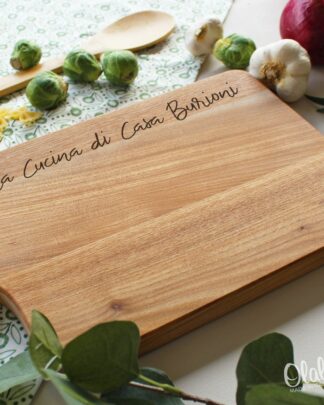 Tagliere "La Cucina di Casa.." Personalizzato con Nome - Idea Regalo Originale