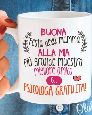 Tazza Personalizzata con Frase Divertente - Idea Regalo Festa della Mamma