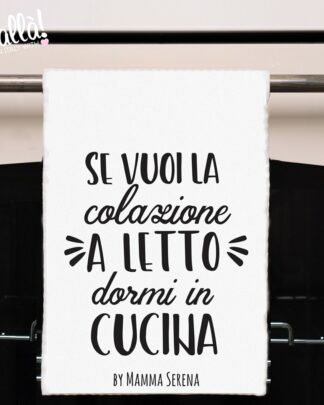 Strofinaccio da Cucina Personalizzato con la Tua Dedica - Idea Regalo ogni Occasione
