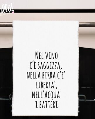 Strofinaccio da Cucina Personalizzato con Dedica Simpatica