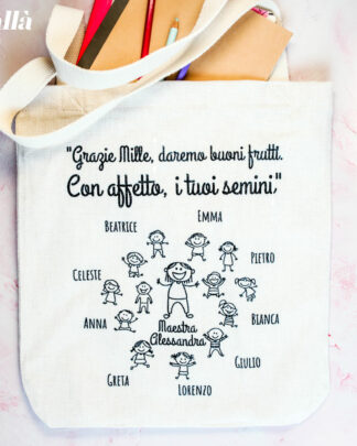 Borsa Shopper "Nessun Bambino è Perduto" - Idea Regalo Maestra