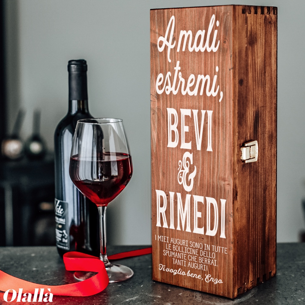 Bottiglia Personalizzata "A Mali Estremi Bevi e Rimedi" - Idea Regalo Motivazionale - immagine 6