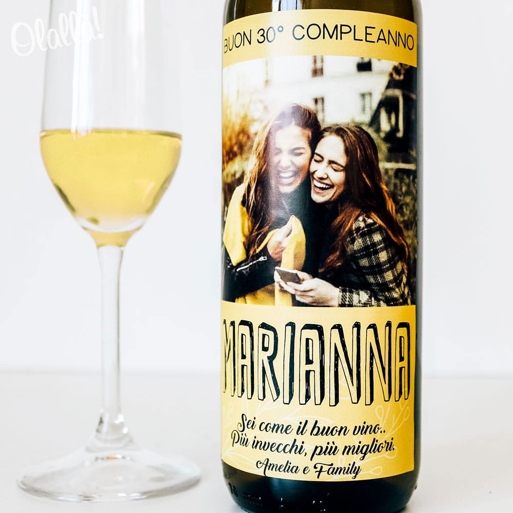 Bottiglia Personalizzata per Amica con Foto - Idea Regalo Compleanno - immagine 3