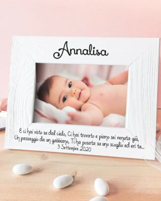 Set 5 Cornici Personalizzate con Nome e Frase