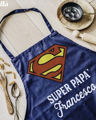 Grembiule da SuperMan Personalizzato Idea Regalo Papà