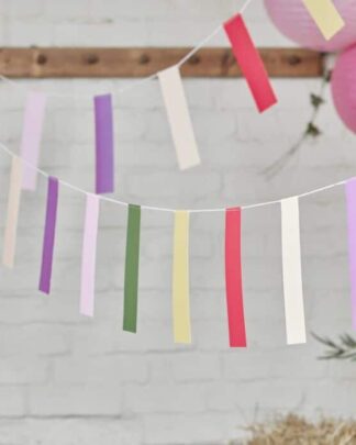 Bandierine Colorate per Addobbare Feste e Compleanni in stile Boho Moderno