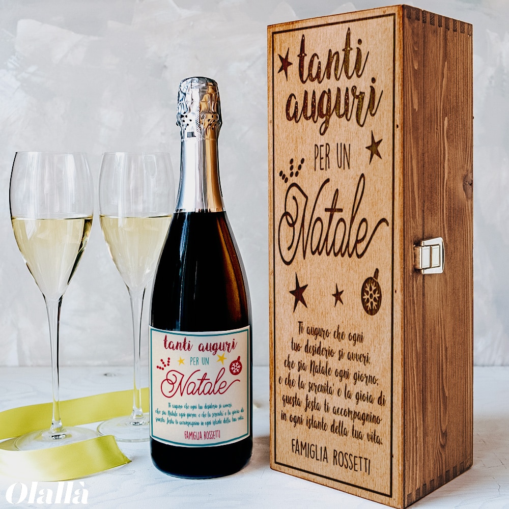 Bottiglia Personalizzata con Auguri - Idea Regalo per Natale - immagine 8
