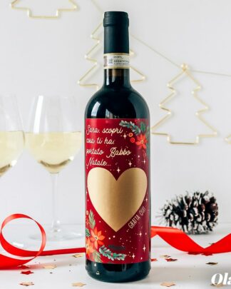 Bottiglia Gratta e Vinci Personalizzata con il tuo Messaggio Segreto - Regalo di Natale