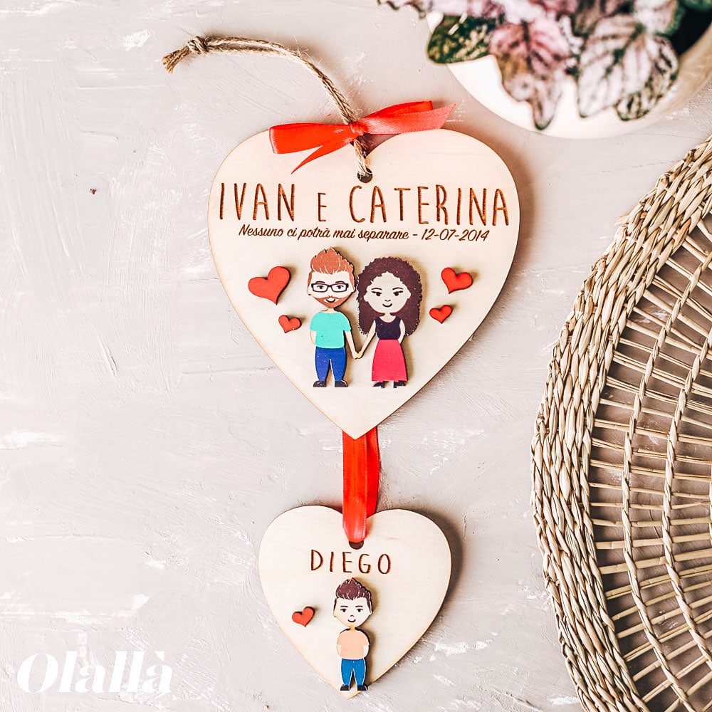 cuori-appendere-famiglia-ritratto