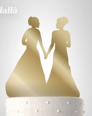 Cake Topper Personalizzato Coppia di Donne