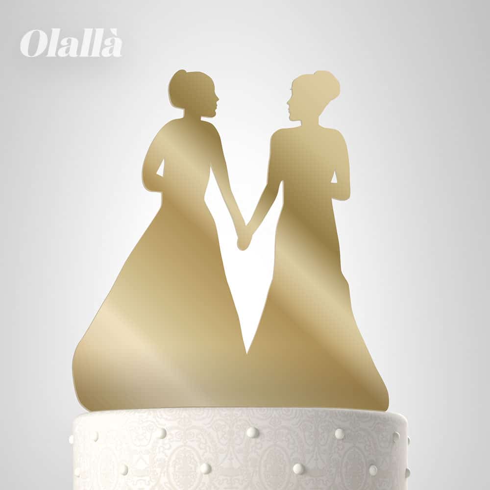 Cake Topper Personalizzato Coppia di Donne