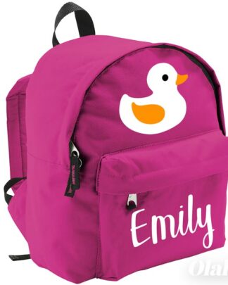 Zainetto per Scuola e Asilo Personalizzato con Paperella - Idea Zaino Scuola per Bambina, Back to School