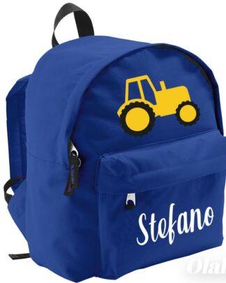 Zainetto per Scuola e Asilo Personalizzato con Trattore - Idea Zaino Scuola per Bambino, Back to School