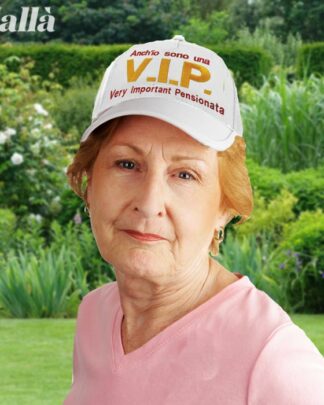 Cappellino con Frontino VIP Very Important Pensionata