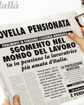 Finto Giornale Annuncio Pensione Donna Idea Regalo Divertente