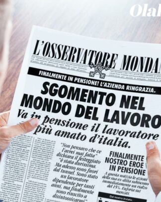 Finto Giornale Annuncio Pensione Uomo Idea Regalo Divertente