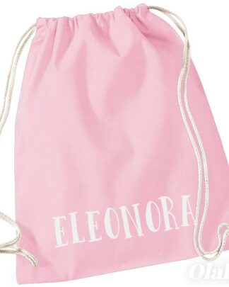 Sacca Scuola Colorata Personalizzata con Nome Stampato