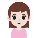 BAMBINA caschetto e frangia