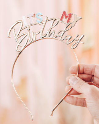 Cerchietto It's My Birthday Accessorio Festa di Compleanno per Donna