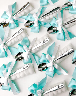 Cucchiaino Personalizzato in Acciaio con Nome - Idea Bomboniera Battesimo Comunione Cresima