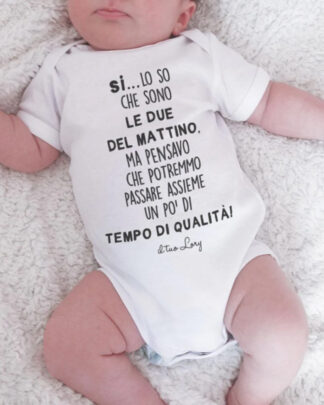 Body Personalizzato per Neonato/a con Frase e Dedica - Idea Regalo Nascita