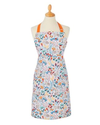 Grembiule da Cucina Personalizzato con Stampe di Floreali e Topini Colorati - Idea Regalo Divertente per Compleanno Nonna, Mamma, Amica, Per Chi Ama Cucinare