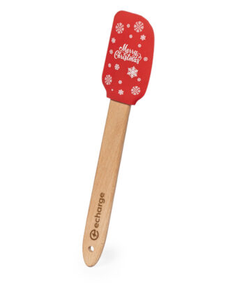 Spatola da Cucina in Silicone Personalizzato con Logo Motivi Natalizi - Regalo Aziendale Business Gadget Personalizzato Anche Piccole Tirature