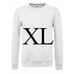 Felpa UNISEX Bianco XL