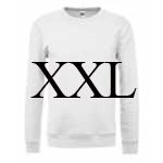 Felpa UNISEX Bianco XXL