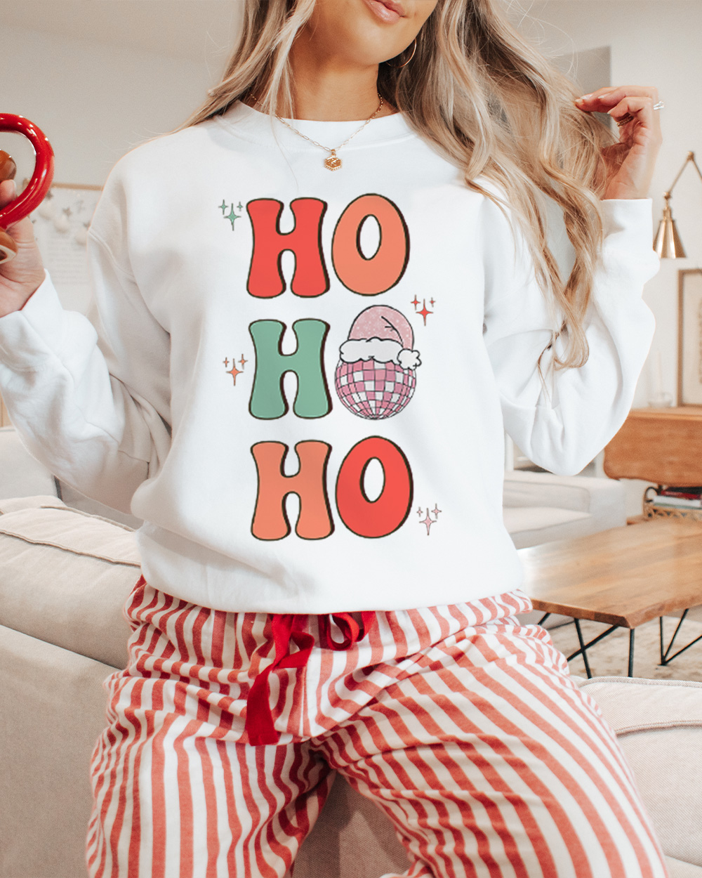 Felpa Natalizia Ho Ho Ho - immagine 3