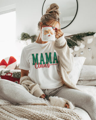 Maglietta Natalizia Mama Claus