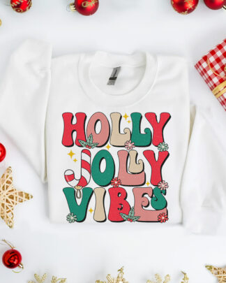 Felpa Natalizia Holly Jolly Christmas