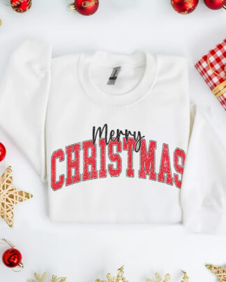 Felpa Natalizia Merry Christmas College