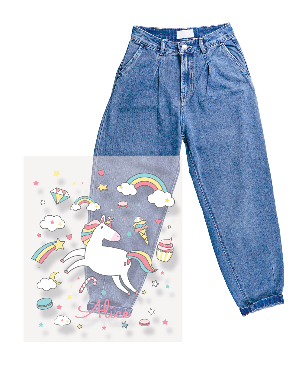 Set Unicorni Trasferibili Adesivi Personalizza Abbigliamento Fai da Te a Casa per Bambini - immagine 4