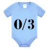 Body Maniche Corte 0-3 AZZURRO BABY