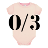 Body Maniche Corte 0-3 ROSA BABY