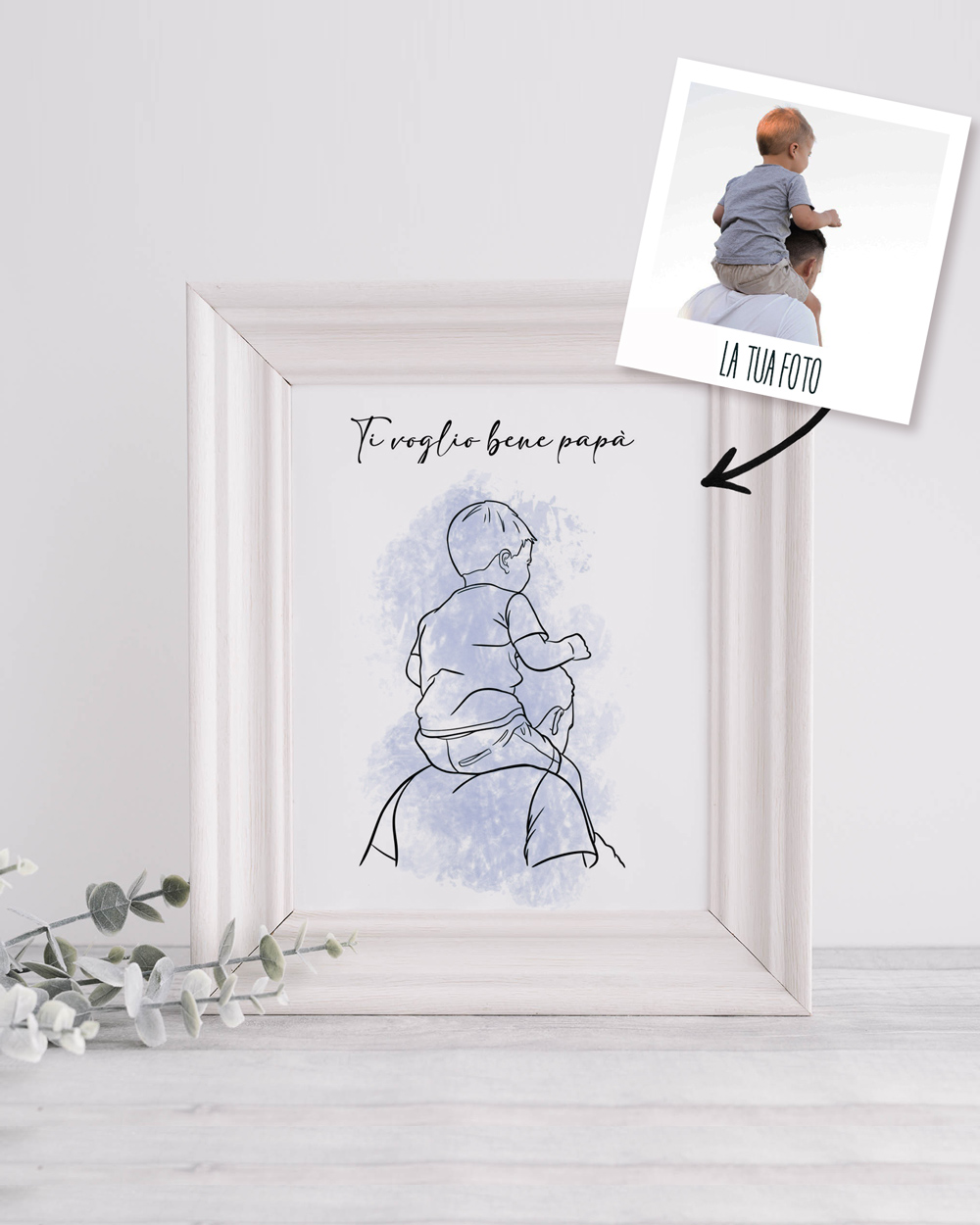 lineart-illustrazione-papa-regalo